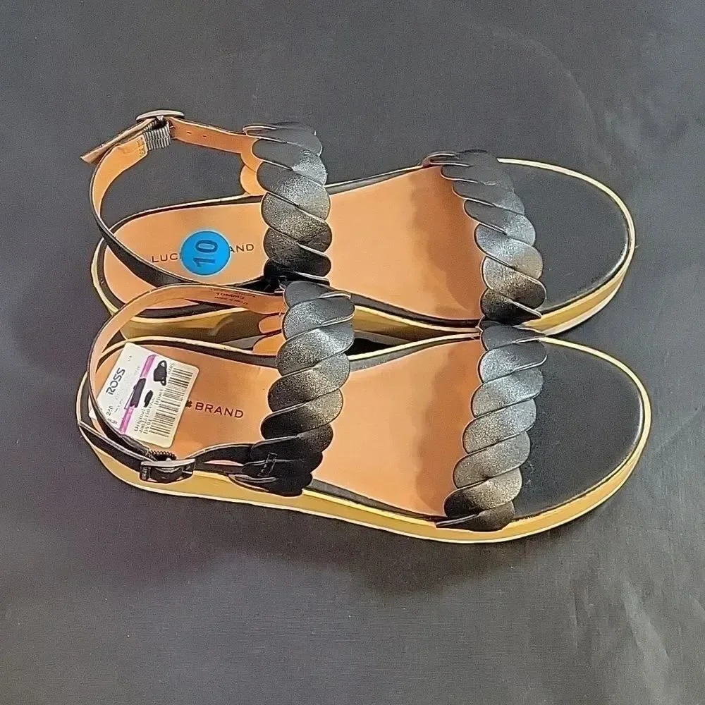BRAND NEW LUCKY BRAND VELLENORA PLATFORM WEDGE SANDAL